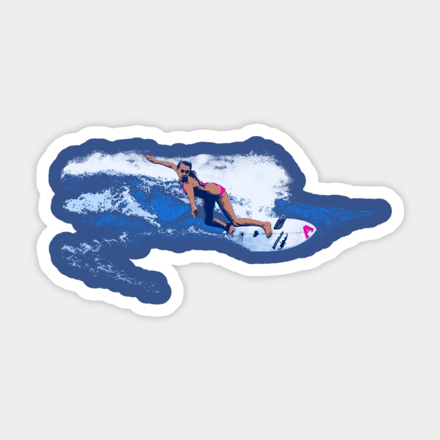 Surfer Girl Sticker by StonedWorks